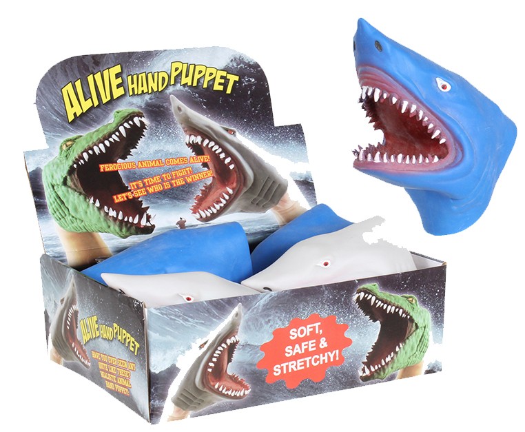 shark hand puppet rubber