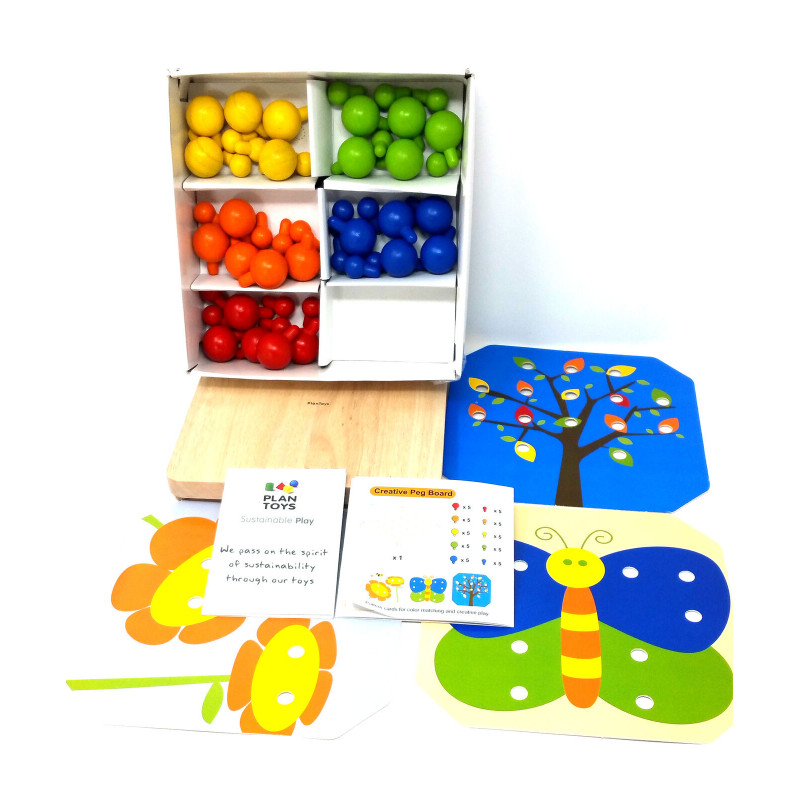 plan toys creative peg board