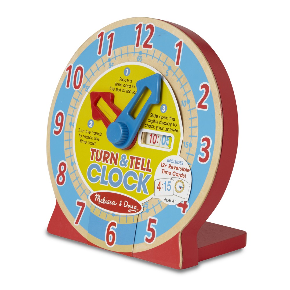 Turn & Tell Wooden Clock Melissa & Doug