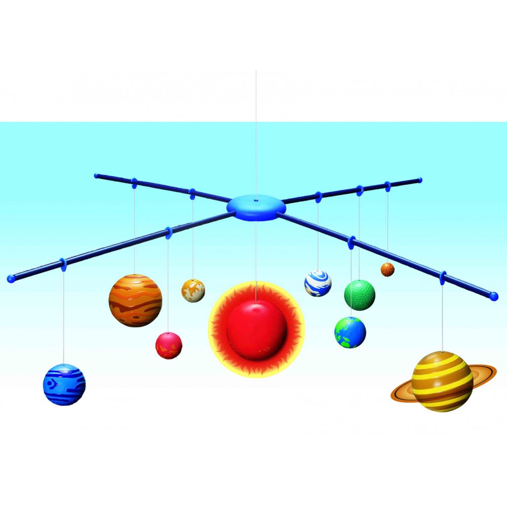 3 Dimensional Glow In The Dark Solar System Mobile Making Kit